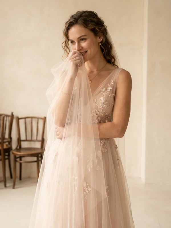 Blush Wedding Dresses - 1