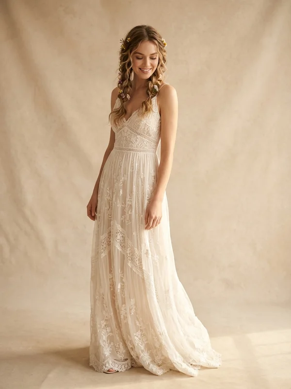 Boho Wedding Dresses - 1