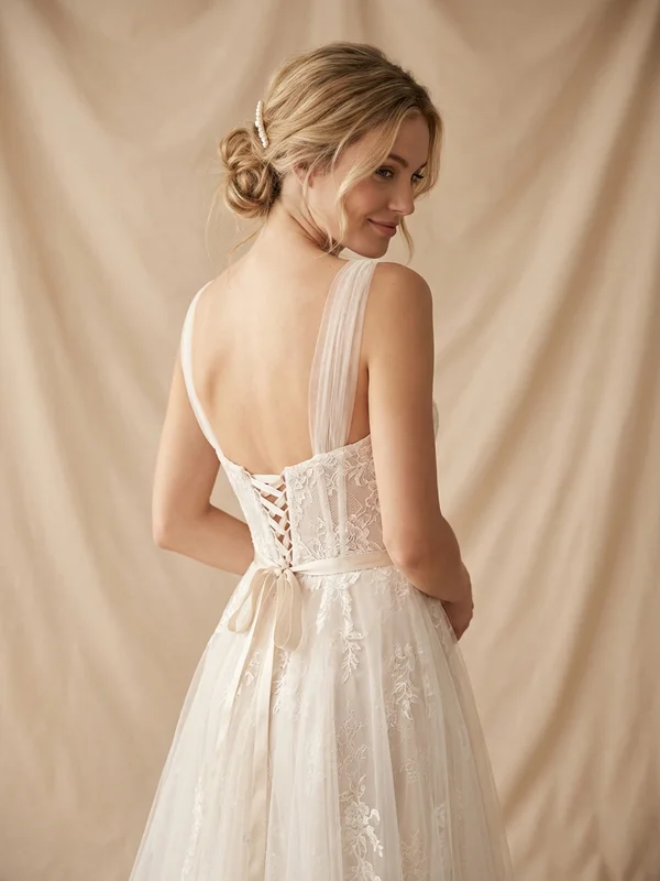 Corset Back Wedding Dresses - 1