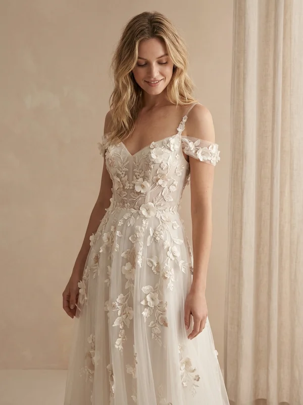 Floral Wedding Dresses - 1