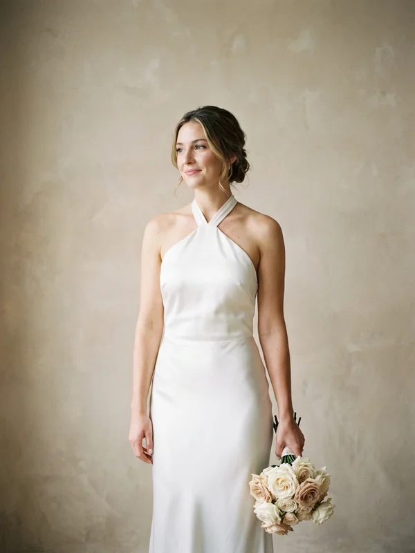 Halter Neck Wedding Dresses - 1