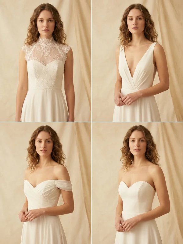 Wedding Dresses by Neckline - 1