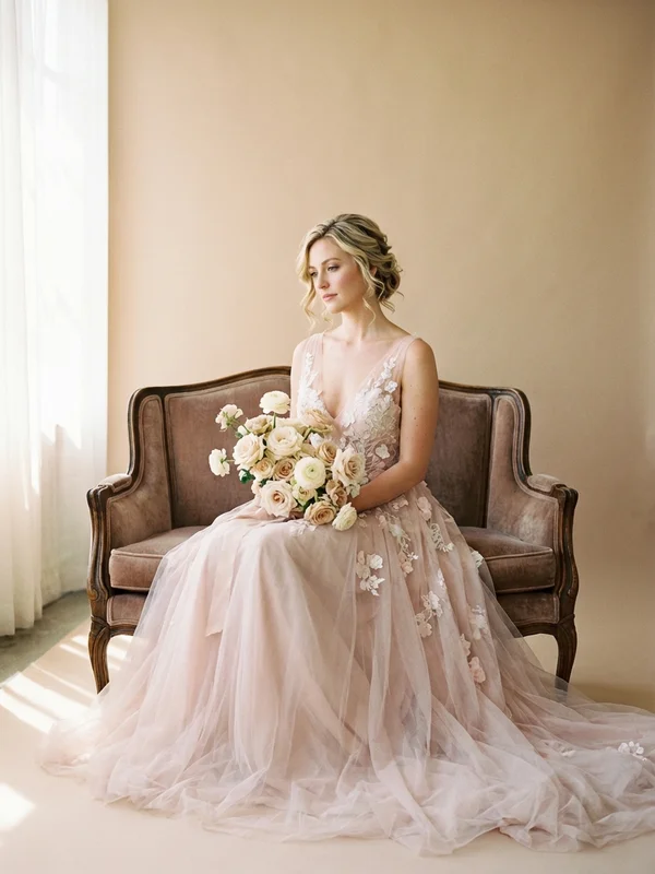 Pink Wedding Dresses - 1
