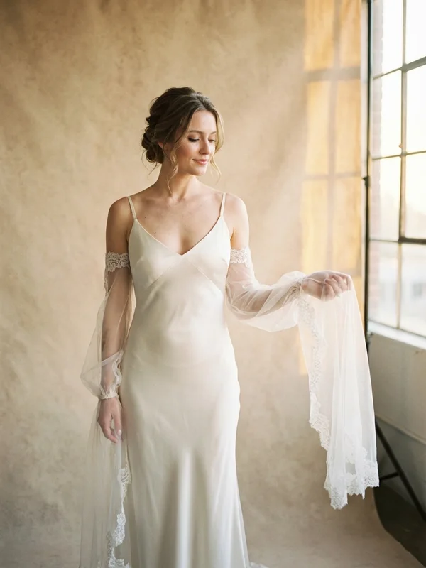 Removable Sleeve Wedding Dresses - 1